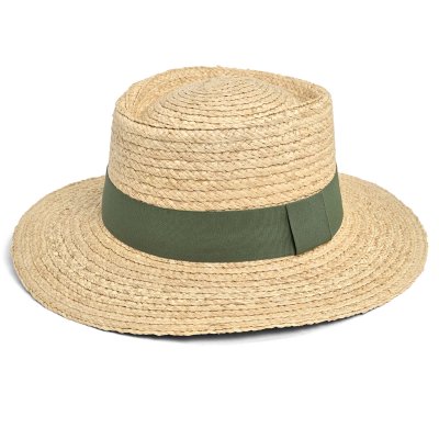 Słomiany kapelusz - Gårda Palma Gambler (natura/zieloność)
