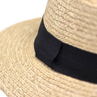 Słomiany kapelusz - Gårda Palma Gambler (naturalny/czarny)