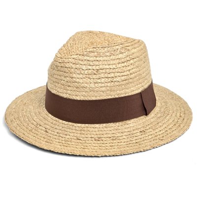 Słomiany kapelusz - Gårda Positano Fedora (naturalny/brązowy)