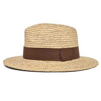 Słomiany kapelusz - Gårda Positano Fedora (naturalny/brązowy)