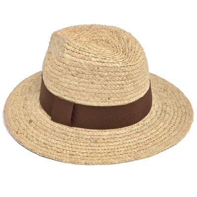 Słomiany kapelusz - Gårda Positano Fedora (naturalny/brązowy)