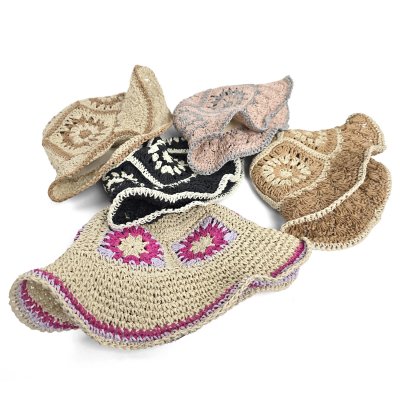 Słomiany kapelusz - Gårda Rhodes Bucket hat (khaki)