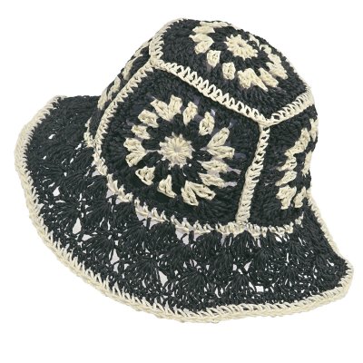 Słomiany kapelusz - Gårda Rhodes Bucket hat (czarny)