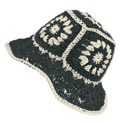 Słomiany kapelusz - Gårda Rhodes Bucket hat (czarny)