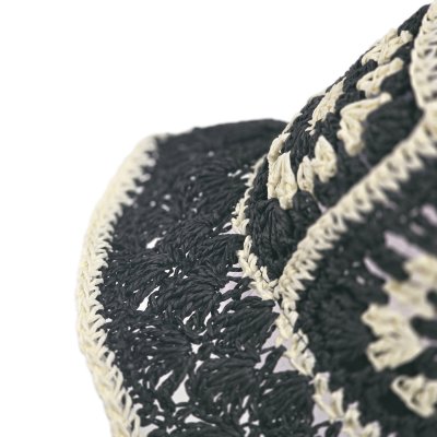 Słomiany kapelusz - Gårda Rhodes Bucket hat (czarny)