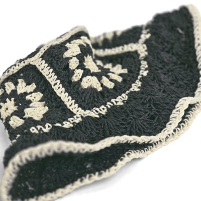 Słomiany kapelusz - Gårda Rhodes Bucket hat (czarny)