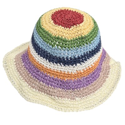 Słomiany kapelusz - Gårda Sorrento Bucket hat (jasny multi)