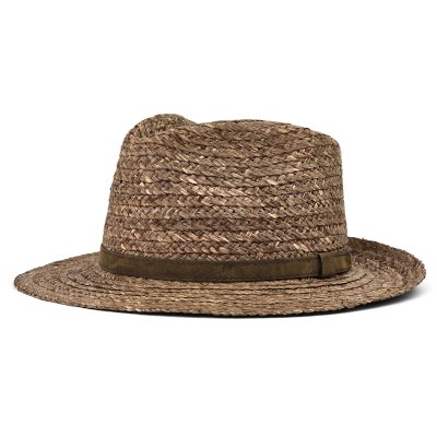 Słomiany kapelusz - Gårda Tenerife Raffia Fedora (naturalny/brązowy)