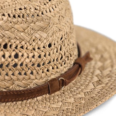 Słomiany kapelusz - Gårda Toulon Fedora (khaki)