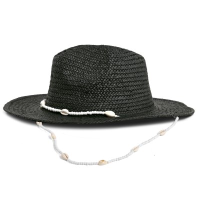 Słomiany kapelusz - Gårda Valencia Fedora (czarny)