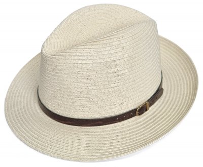 Kapelusze - Gårda Agrigento Fedora (biały)