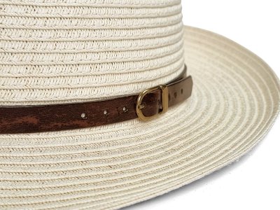 Kapelusze - Gårda Agrigento Fedora (biały)
