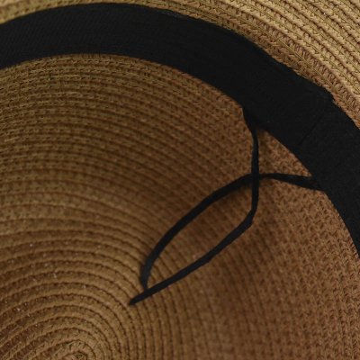 Kapelusze - Gårda Słomkowy kapelusz z łańcuszkiem (naturalny)