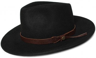 Kapelusze - Gårda San Giulio Fedora (czarny)